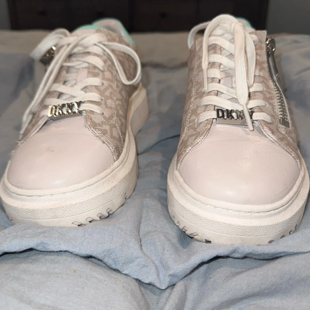 🩵y2k✨Chunky sneakers Tiffany blue teal sneakers monogram y2k logo platforms